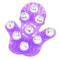 thumbnail image 1 of Gant de Massage pour les Mains à Rouleau en Forme de Paume en Acier PVC 9, Portable, Rotatif, Masseur Portatif à Main, Salon, Outils Relaxants pour Épaules et Pieds, Violet, 1 of 7