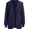 thumbnail image 4 of Innerwin Manteau à Capuche pour Femmes, Veste d'Hiver Chaude à Manches Longues, Bleu 4TG, 4 of 6