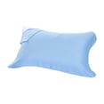 thumbnail image 2 of Taies D'Oreiller pour le Lit - Serviette D'Oreiller Rafraîchissante pour L'Été, Housses D'Oreiller en Coton Tissé Naturel Tricoté, Bleu, JKODE, 2 of 8