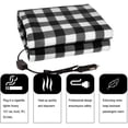 thumbnail image 2 of HAHDAXIA Electric Car Blanket-12 Volt Heated Car Blanket with Temperature Controller, Travel Electric Blanket Throw Fleece Blanket for for Car, Truck or RV Good for Cold Weather and Drive-ins, 2 of 7