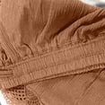thumbnail image 5 of Timegard Plus Size Shorts for Women Wide Leg Elastic Waisted Drawstring Lace Ruffle Solid Color Casual Shorts, 5 of 5