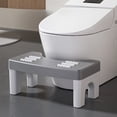 thumbnail image 4 of Yeciiwht Toilet Stool Squatting Poop Stool Bathroom Squatty Potty Step Stool, Toilet Assistance Step Stool Fits All Toilets Detachable Stackable Stool, 4 of 6
