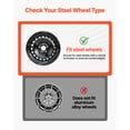 thumbnail image 3 of KFFKFF Hubcaps Wheel Covers, 16 Inch Set of 4 Wheel Rim Cover Hubcaps OEM Style Replacement, R16 Size Snap On Car Hub Caps, Universal 7-Spoke ABS Tire Rim Caps for Hyundai Chevrolet Ford Honda,Silver, 3 of 9