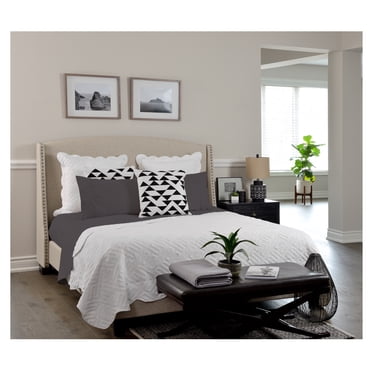 Comfy Bamboo World Series 4pc Microfiber Sheet Set, Queen Size Bedsheet, Light Green