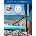 thumbnail image 2 of Naipo Inflatable Stand up Paddle Board SUP Non-Slip Deck with Adjustable Paddle Backpack Pump & Leash Stable Paddle Board for Adults Youth Yoga Fishing, 2 of 11