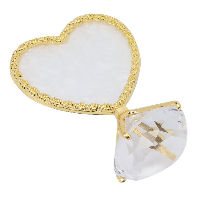 Nail Art Tool, Fine Workmanship Small Size Resin+ Nail Art Display Stand For Home Use And Nail Salon White Bottom Gold Frame