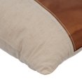 thumbnail image 2 of Pillow Cover, Copper Pillow Cover, 18x18 inch (45x45 cm) Pillow case, Faux Leather Throw Pillow Cover, Metallic Leather Linen Pillow, Solid Pillow Patchwork - Better Half Copper, 2 of 2