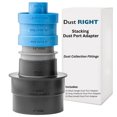 thumbnail image 1 of Rockler Dust Right Stacking Dust Port Adapter Set (3-Piece), 1 of 5