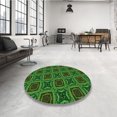 thumbnail image 4 of Ahgly Company Machine Washable Indoor Rectangle Transitional Dark Forest Green Area Rugs, 6' x 9', 4 of 7