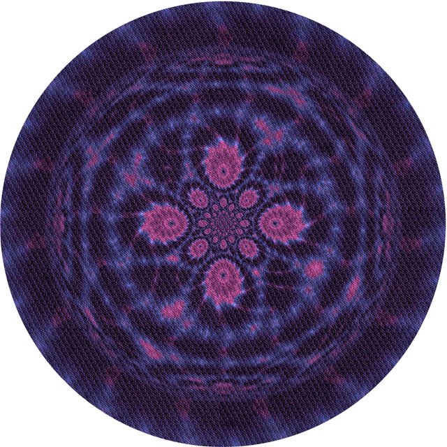Ahgly Company Tapis Rond Lavable en Machine Intérieur Transitionnel Violet Profond, 7 Pieds Rond