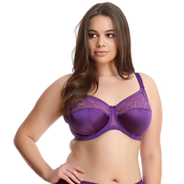 Elomi Womens Cate Underwire Full Cup Banded Bra, 34K, Pansy