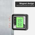 thumbnail image 4 of Protracteur Numérique et Inclinomètre avec Base Magnétique - Outil de Mesure Précise pour Angles et Niveaux, Design Léger pour une Portabilité Facile, Écran LCD Rétroéclairé, Finition Noir et Blanc, 4 of 7