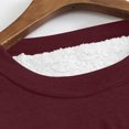 thumbnail image 4 of Halloween Shirts Women's Col Rond Poche Épaissie Peluche Chaude Manches Longues Hauts Halloween Chandails en Molleton for Women sur Clearance, 4 of 5