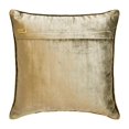 thumbnail image 3 of The HomeCentric Decorative Brown Pack of 2, 14x14 inch (35x35 cm) Throw Pillows, Velvet Quilted, Patchwork & Chevron Throw Pillows For Couch, Geometric Pattern Modern Style - Kiona, 3 of 3