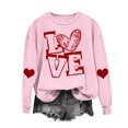 thumbnail image 1 of Birdeem Womens Christmas Printed Round Neck Long Sleeved Top Loose Fitting Sweater, 1 of 1