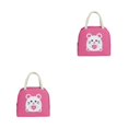 thumbnail image 4 of Transemion Stay Organized With Large Capacity For Home Or Office Large Capacity Design Lunch Bags For Women Bag Deep pink 1 2Set, 4 of 6