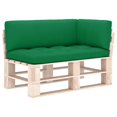 thumbnail image 1 of vidaXL Coussins de Palette 3 Pcs Tissu Vert, 1 of 5