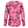 thumbnail image 4 of Qertyioot Chandail de la Saint-Valentin pour Femmes, Blouse à Manches Longues Imprimée Col Rond Tunique Décontractée, 4 of 5