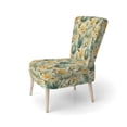 thumbnail image 3 of Designart "Gentle Oasis II" Green Floral Upholstered Accent Chair - Cottage Arm Chair For Living Room, 3 of 7