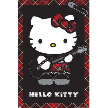 Hello Kitty: 22 Punk Red Wall Poster, 22.375" x 34"