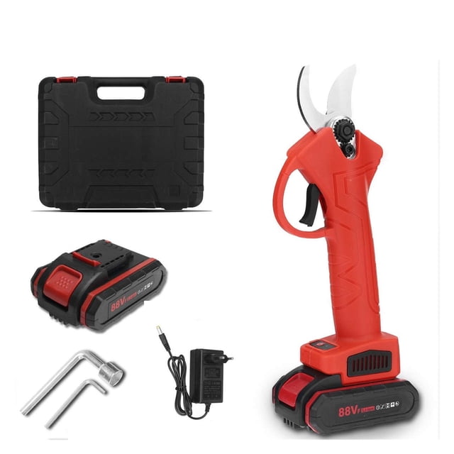 88VF Electric Cordless Pruner Pruning Shear With 1/2pc Lithium-ion Battery Efficient Fruit Tree Bonsai Pruning Cutter ,High Efficiency