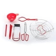 thumbnail image 1 of stanreset Kit de Mise en Conserve, Ensemble de 7 Pcs en Acier pour Bain d'Eau/pression, Outils de Démarrage Durables, Rouge, 1 of 6