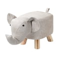 thumbnail image 4 of GROWTH TANK Animal Footstool Ottoman Stool, Cartoon Bench, Portable Cute Shoes Changing Foot White, 4 of 9