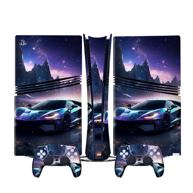 Compatible With PS5 Pro Consoles Cartoon Anime Stickers Set, Cute Custom Decals with Game Controller Skin