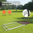 thumbnail image 4 of VEVOR Folding Lacrosse Rebounder for Backyard, 3x4 Ft Volleyball Bounce Back Net, Pitchback Throwback Baseball Softball Return Training Screen, Adjustable Angle Shooting Practice Training Wall, Black, 4 of 9