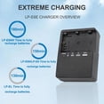thumbnail image 3 of LC-E6 LP-E6N Battery Quick Charger for Canon EOS R R5 R6 5D Mark II IV 5DS 5DS R 6D 6Da 7D 7D Mark II 60D 70D 80D 90D Cameras, 3 of 7