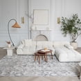 thumbnail image 3 of Rug Branch Atlas Fractal Indoor Area Rug, Beige Grey, Modern - Living Room, Bedroom, Dining Room, and Kitchen, 3 of 8