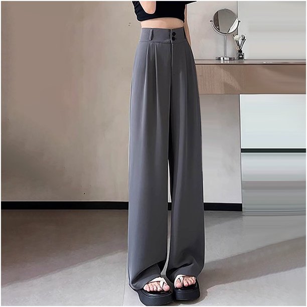 その他 SALSATION Long Pants with Pockets L size Mceream Women Plus Size Long Pants Loose Pockets Wide Leg Trousers