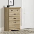 thumbnail image 1 of South Shore Versa 5-Drawer Chest for Adult, in Natural Ash, 1 of 13