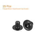 thumbnail image 3 of Unique Bargains Flanged Button Head Socket Cap Screws, 25 Pack M6x8mm 304 Stainless Steel Bolts, 3 of 5