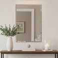 thumbnail image 4 of Hometrends Miroir Mural Rectangulaire à Bords Biseautés,  Miroir Design Polyvalent Miroir Sans Cadre 15,75 x 22,7po. Décoration d'intérieur. SOrientation verticale ou horizontale, 4 of 5