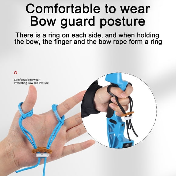 LJNYFDC Écharpe de Doigt Réglable pour Tir à l'Arc avec Sangle Élastique Résistante à l'Usure et Facile à Utiliser pour une Pratique de Tir à l'Arc Sécurisée Aide à l'Entraînement Durable