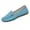 Sky Blue, variant on Xfvqtps Womens Loafers Metal Buckle Flat Shoes Casual Comfortable Slip on Shoes Fall Winter Style Everyday Wear Brown