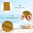 thumbnail image 2 of Uxcell Beach Sling Chair Replacement Canvas, 41x113cm Lounge Chair Fabric Brown, 2 of 7