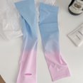 thumbnail image 3 of Dalazy Protection Rafraîchissante pour Manches de Bras, Dégradé de Protection Solaire pour Hommes et Femmes, Cyclisme, Volleyball, Blanc Violet, 1Ensemble, 3 of 6