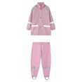 thumbnail image 1 of HBFAGFB Ensembles Garçon Enfants Extérieur Imperméable et Pantalon Décontracté à Ourlet Ajustable à Cordon Rose Taille 110, 1 of 4