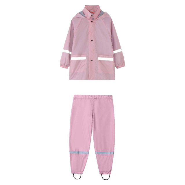 HBFAGFB Ensembles Garçon Enfants Extérieur Imperméable et Pantalon Décontracté à Ourlet Ajustable à Cordon Rose Taille 110