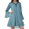 thumbnail image 3 of Moomaya Robes de Plage Imprimées Femmes Robe Aguichant Robes Mini Brodées pour Femmes, 3 of 4