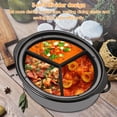 thumbnail image 4 of 3Pcs Slow Cooker Divider Liner Reusable Slow Cooker Divider Insert Heat Resistant Silicone Slow Cooker Divider for 6 QT Pot Kitchen Cooking, 4 of 8