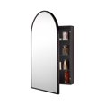 thumbnail image 3 of Madison Black Arch Medicine Cabinet, 18x30", 3 of 5