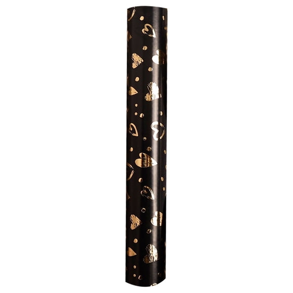 Wrapping Paper San Valentín'S Day Wrapping Paper Gold Foil Embossed Love Heart Design Large Size 118"X17" Roll Wrapping Paper for Bags Wedding San Valentín'S Day Decor & Artificial Rose Bouquet Silk
