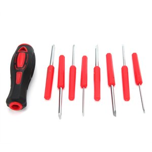 Ccdes Jeu d'outils de tournevis,Hardware,Screendriver Ensemble combiné Multi-Function réparation 8-in-1 Kit d'outils à main avec poignée