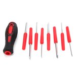 Ccdes Jeu d'outils de tournevis,Hardware,Screendriver Ensemble combiné Multi-Function réparation 8-in-1 Kit d'outils à main avec poignée