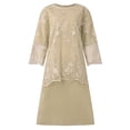 thumbnail image 5 of Robe de Soirée pour Femmes Grande Taille en Dentelle Brodée, Ensemble Deux Pièces, Robe Ajustée au Style, 5 of 5