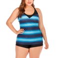 thumbnail image 2 of DPTALR Maillot de Bain Tankini Dégradé pour Femmes Grande Taille, 2 of 8
