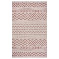 thumbnail image 1 of homeroots home decor 396227 5’ x 8’ Red Zigzag Indoor Outdoor Area Rug, 1 of 1